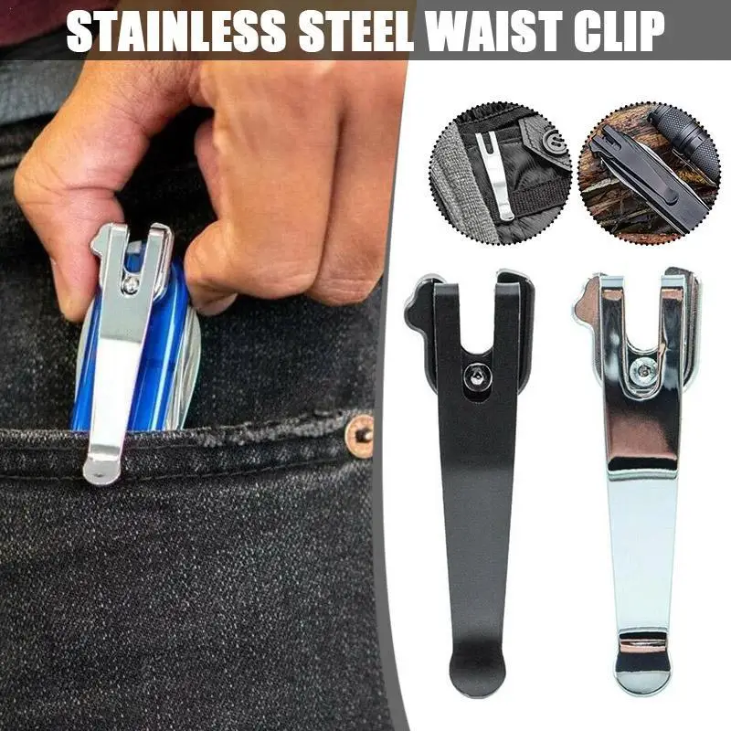 1Pc Coltello Militare 91Mm Clip Posteriore Profondità Clip Tascabile In Vita In Acciaio Inossidabile Clip Tascabile Per Il Trasporto Profondo Per Colt