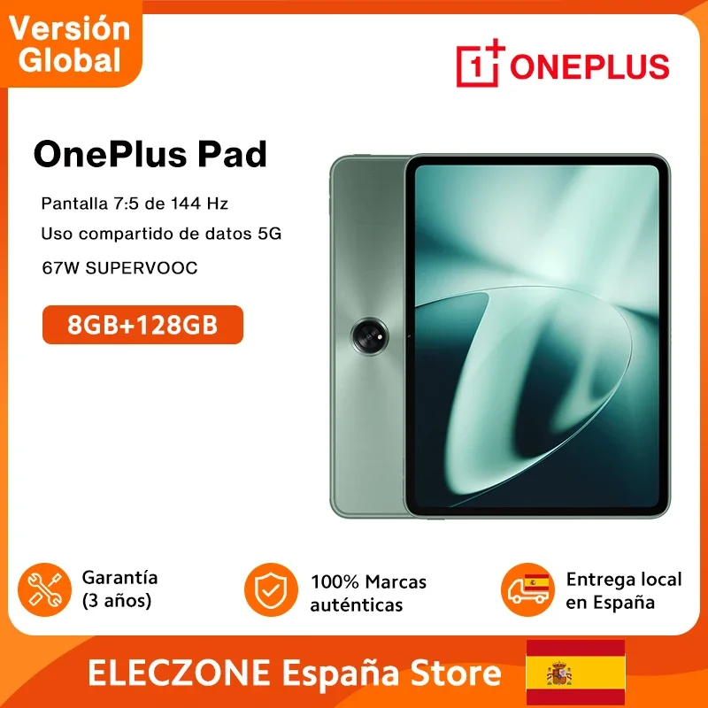 Pre Venta Versión Global OnePlus Pad 11.61″ 144 Hz Display 67W SUPERVOOC 1 Mes Standby Omnibearing Sound Field MTK Dimensity 9000 Tablet
