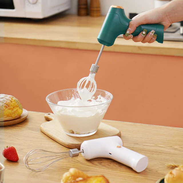 Cordless Mixer,Electric Whisk USB Rechargeable Handheld Electric Mixer ,  304 Stainless Steel Beaters - AliExpress