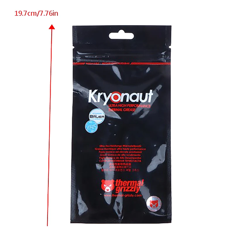 Thermal Paste 1g Thermal Grizzly Kryonaut Extreme KE for CPU/GPU Cooler Large Capacity Compound Cooling Silicone Grease