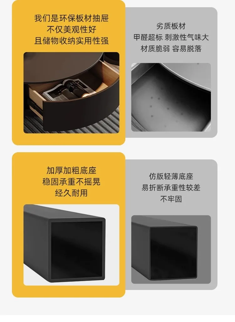 Italian Light Luxury Coffee Table Modern Minimalist Aesthetic Unique Side Table Designer Space Saving Couchtisch Furniture