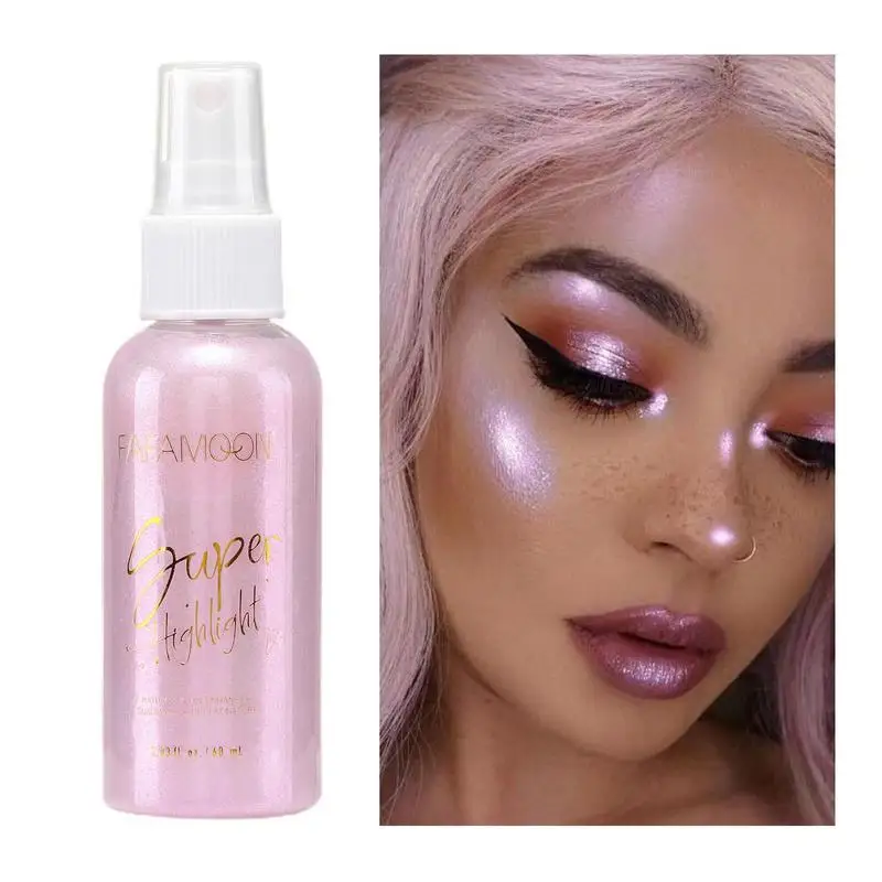 

Body Shimmer Powder Shimmer Face Powder Body Spray High Gloss Face Powder Festival Glitter Powder Makeup For Hair Face Body