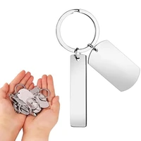 30Pcs DIY Engravable Metal Keychain Blanks Metal Stamping Blanks For Engraving Stainless Steel Blank Key Ring Tags 1
