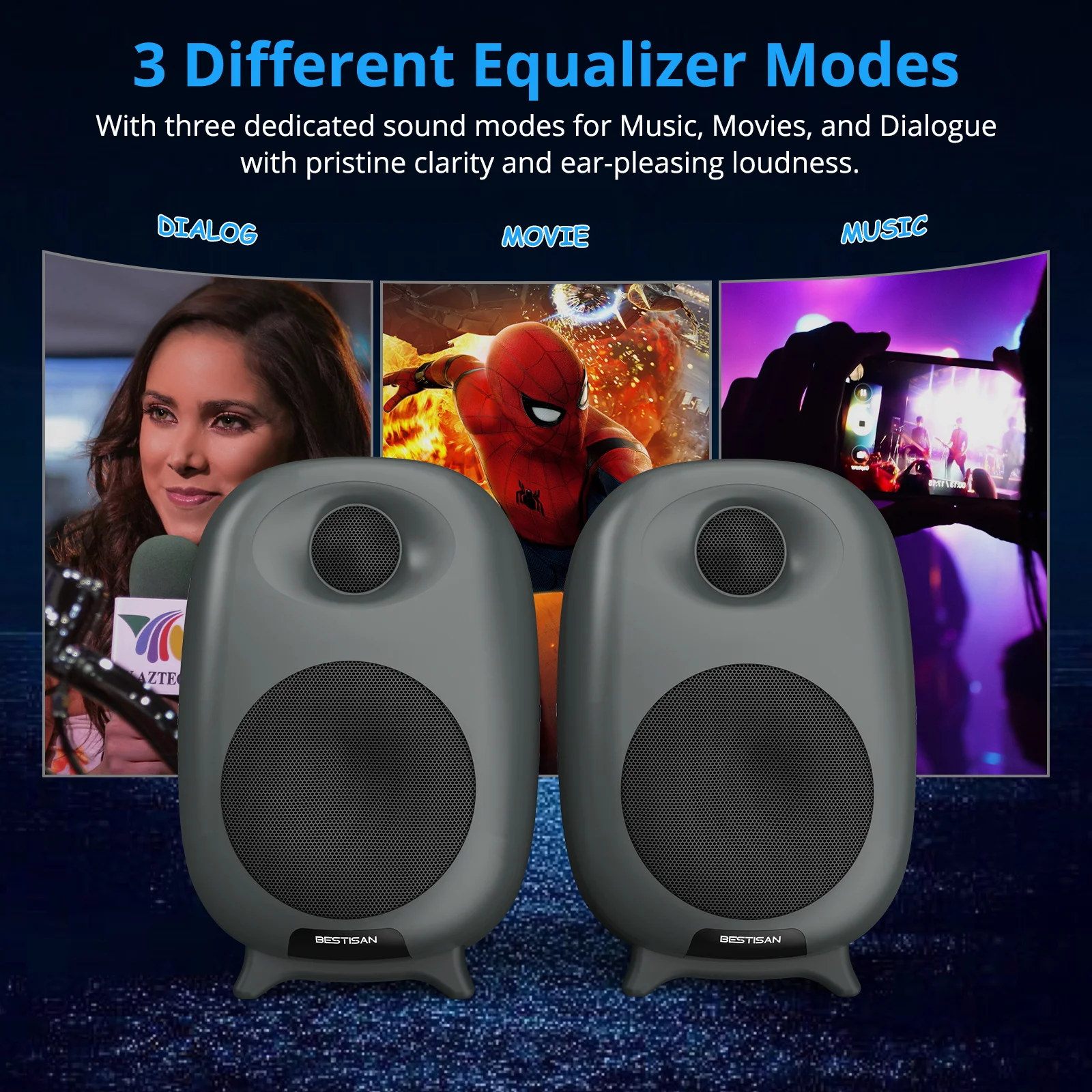 50W Bookshelf Active Bluetooth Speaker Home Theatre Sound System TV Computer Speaker Bass Effect OPT RCA For PC TV