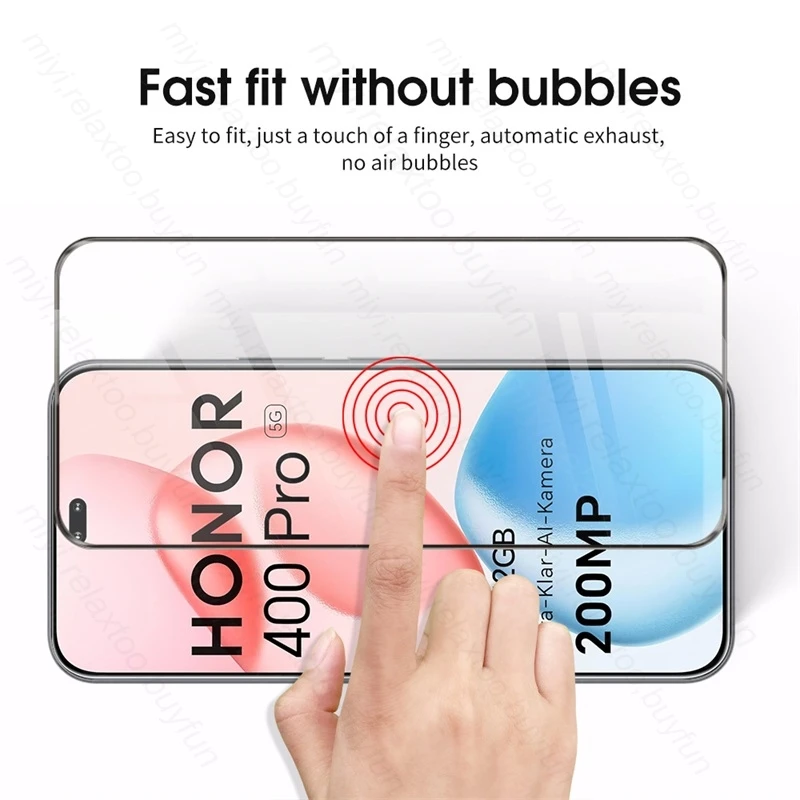 6-in-1 9D Curved Tempered Glass Screen Protector with Camera Protection