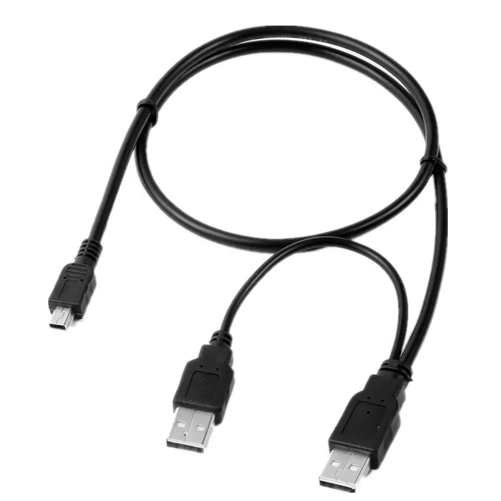 USB Y Charger Data Sync Cable Cord Lead for Maxtor 2.5" Portable Hard Drive Disk