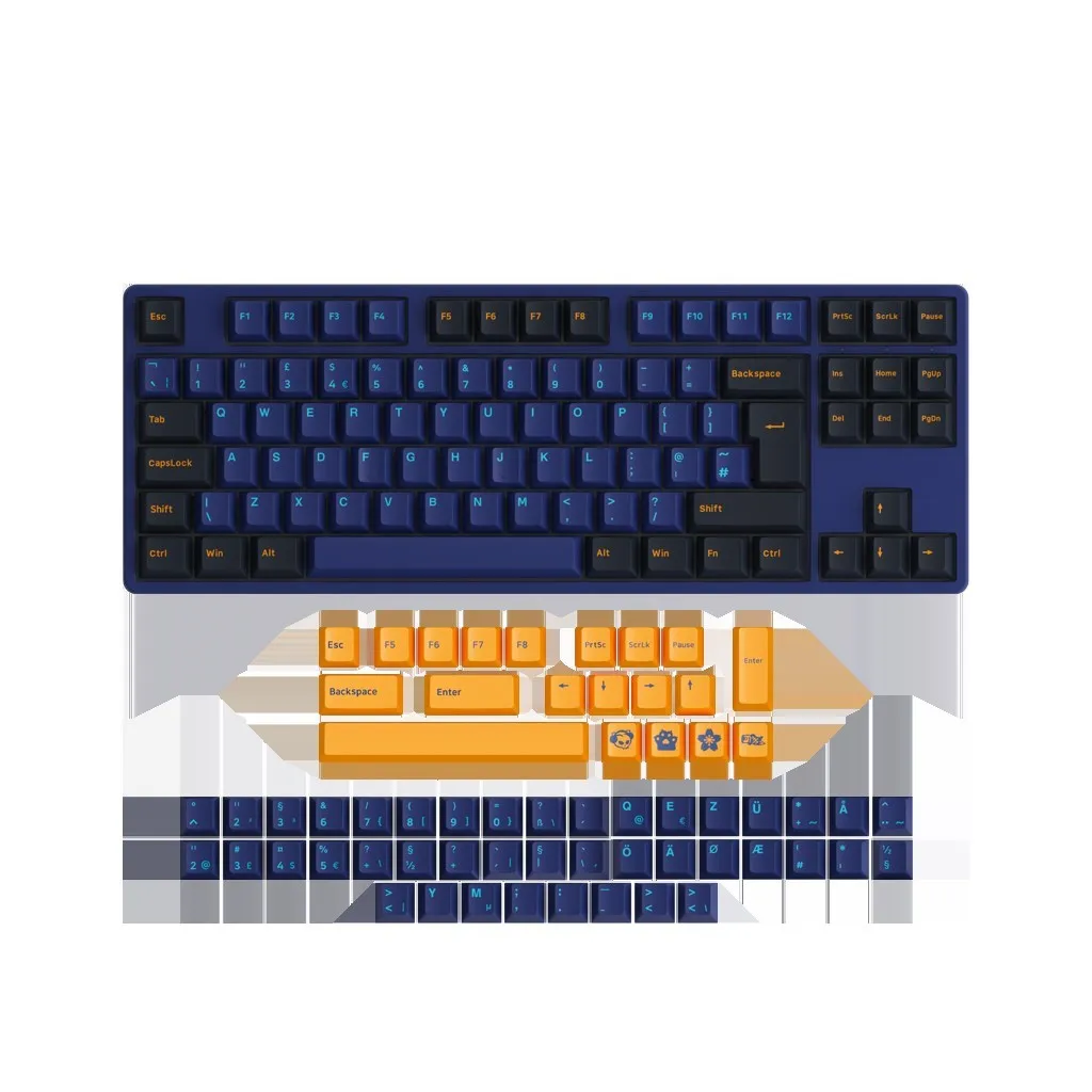 5087B ÷ ISO //  75%  Ű RGB    USB-C ü  PBT   Ű ĸ