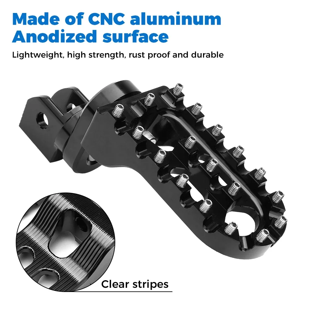 Motorcycle accessories motorcycle footrests motorcycle foot pedals R1200GS CNC Billet Wide Foot Pegs Pedals For BMW R 1300 GS LC ADV Adventure R1250GS 1250GS Footpegs Black
