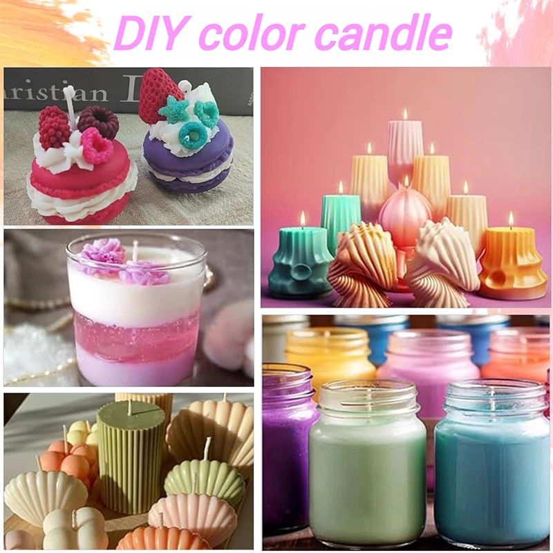 10ml Candle Wax Pigment Liquid Pigment for Aromatherapy Candle Colorant DIY Mold Coloring Soap Beeswax Soy Wax