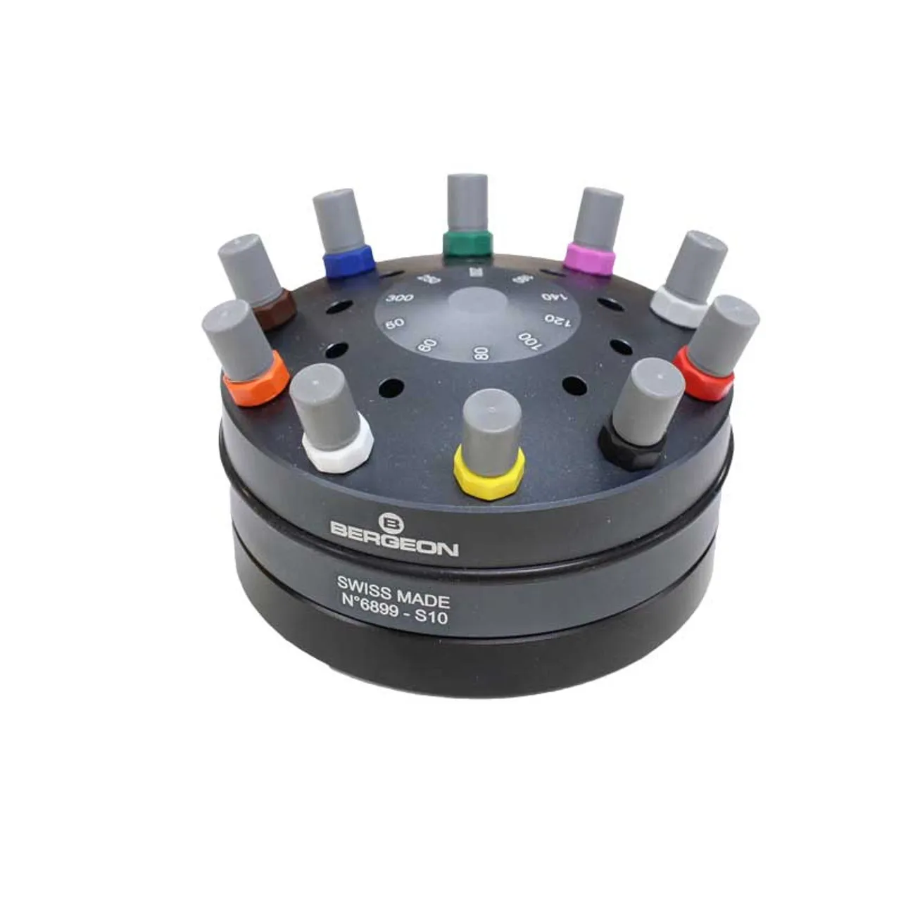 Bergeon-6899-S10 회전 스탠드 10 개 인체 공학적 스크루 드라이버 세트, 시계 제조 업체용