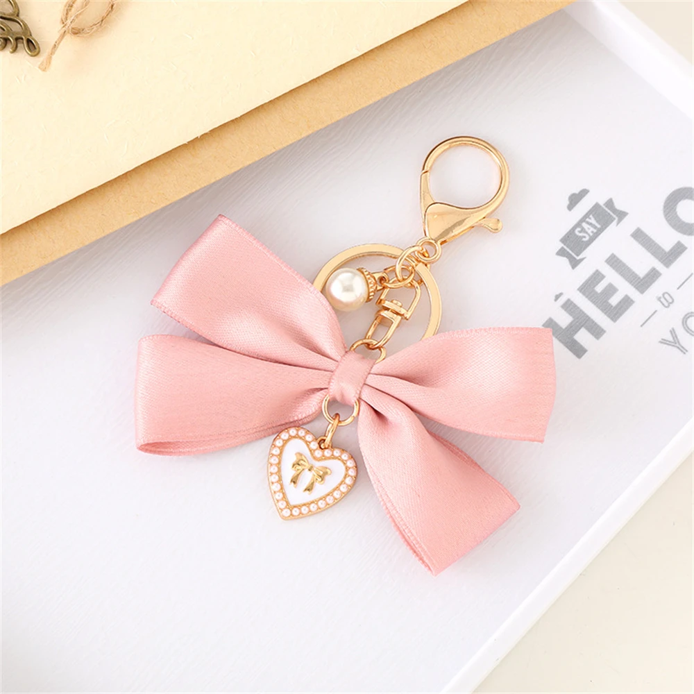 ◆VINTAGE HOLLYWOOD◆ Ribbon Pearl Heart Keyring VH2435KE003 VINTAGE HOLLYWOOD】Ribbon Pearl Heart Keyring☆送料関税込