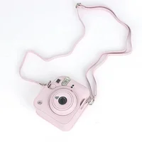 PU Leather Soft Protective Case for Instax Mini 12 Camera with Shoulder Strap Fujifilm Film Camera Travel Bag - Image 2