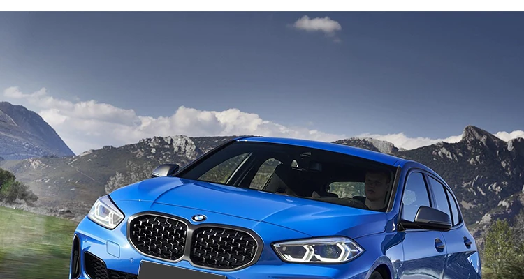 For BMW 1 Series F40 2019-2023 M Color Kidney Grille Facelift