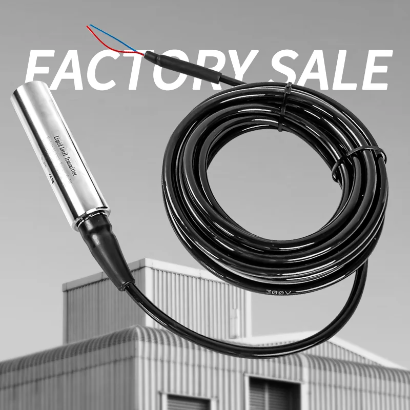 Water Tank Level Sensor 5M 10M Range 304 Stainless Steel Probe Level Tools 4-20mA 0-10V RS485 Output transmitter liquid level sensor