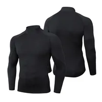 Chemise de Compression pour hommes, vêtements de cyclisme, chemise chaude à bascule, T-Shirt de Compression, vêtements de sport, hiver 5