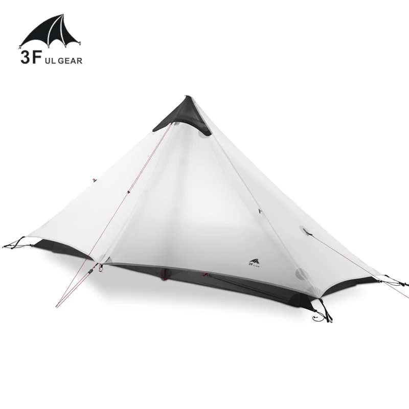 3F UL GEAR LanShan Camping Tent Shelters 1-2 Peopel Professional Outdoor Travel Ultralight 3/4 Season Tent 15D Nylon Silicone