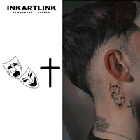 Clown Cross  Temporary Tattoo,Lasts To 15 Days New Technology Magic Waterproof Semi Permanent Sticker. 1