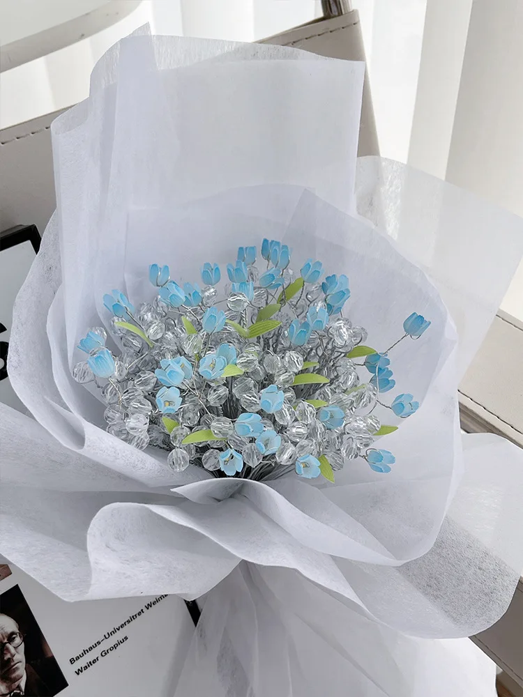 DIY Tulip Bouquet -  Handmade Flower Night Light, Artificial DIY Flower Bouquet with LED Lights