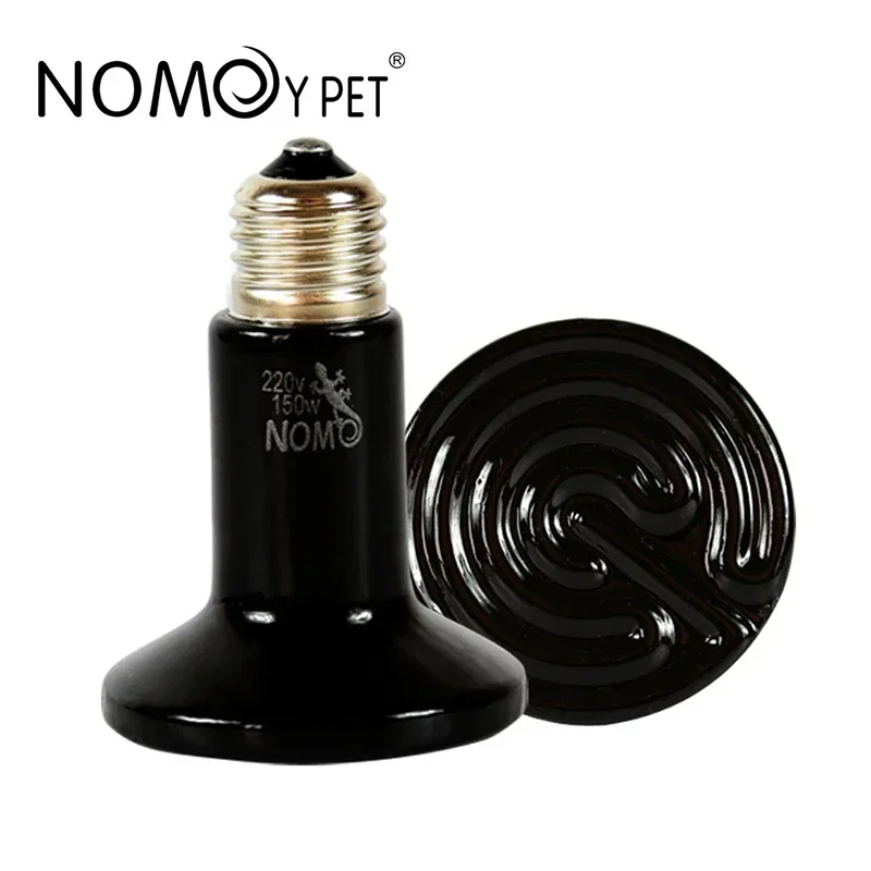 220v 110v 1 Pack Reptile Pet Heat Lamp Matte Far Infrared Ceramic Small Mini Heat Lamp Sunbathe Lizard 25W 50W 75W 100W