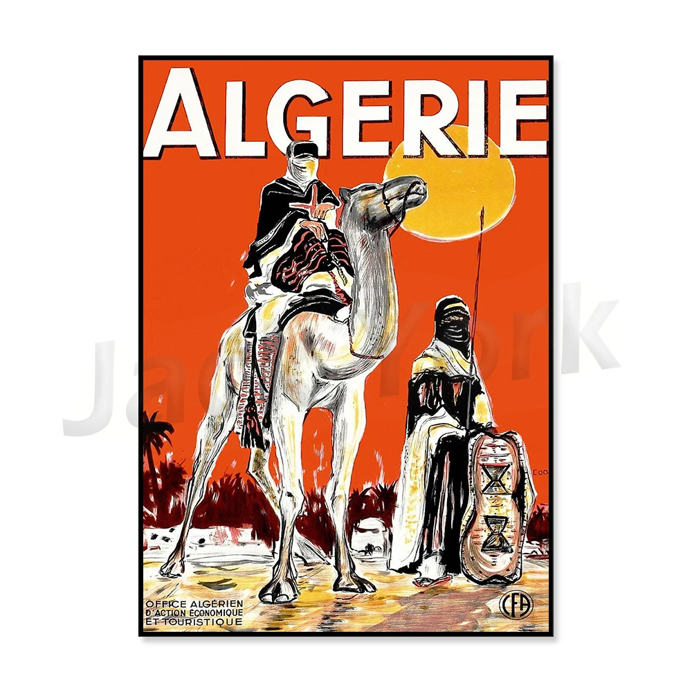 Affiche d'impression murale sur le thème du jeu Algeria