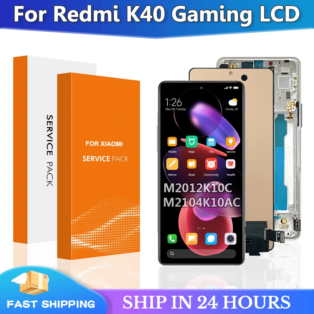 6.67 ''Originale Per Xiaomi Redmi K40 Gaming Display Lcd Touch Panel Screen Digitizer Assembly Per Redmi K40 Game Edition Display