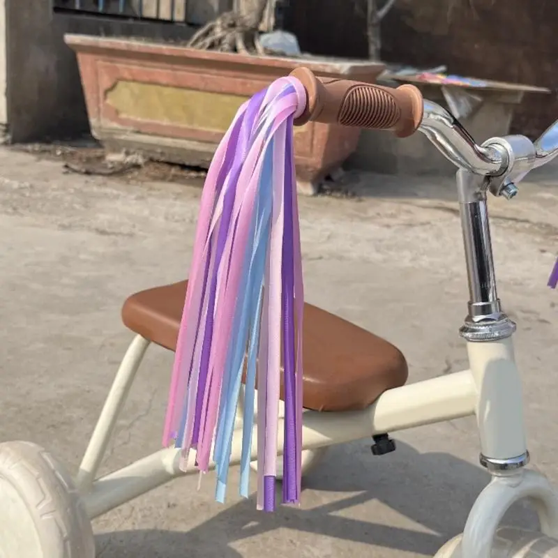 1pair Children Bicycles Coloured Ribbon Decoration Handlebar Tassels Outdoor Cycling Accessories bicycle accessories