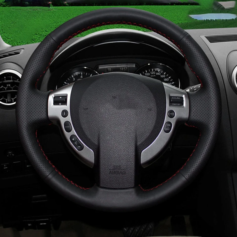 Housse Volant Cuir BMW Série 1/3 E81 E90 M3 - Protection Anti-dérapante Cousue Main