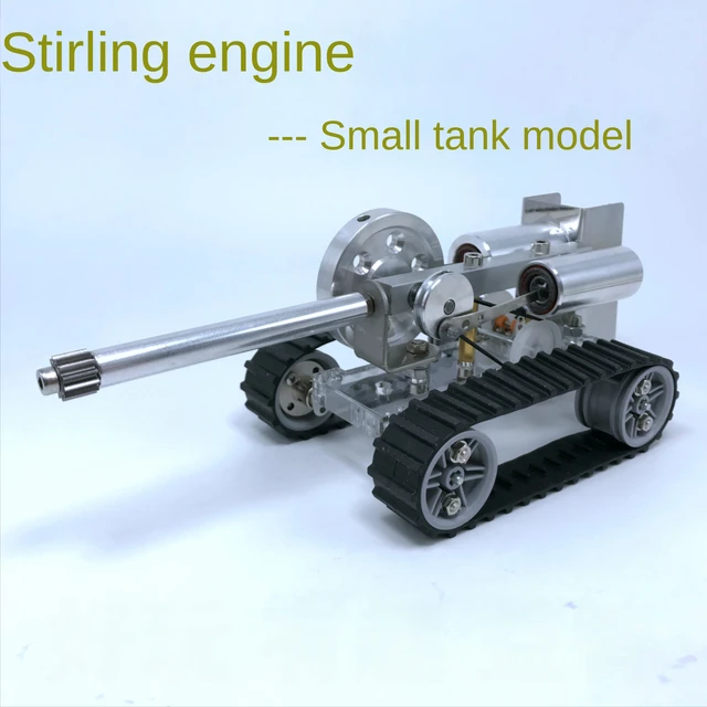 Stirling Engine Model Tank Thermal Energy Car Miniature