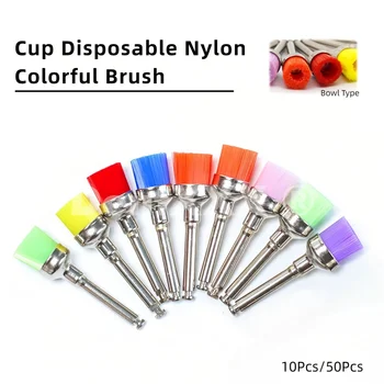 Spazzole per Lucidatura in Nylon, Colorate, Tipo Latch / Ra Shank, per Nail Art, Uso Industriale, Artigianato
