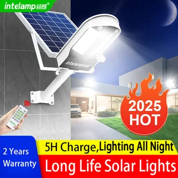 2025 3000LM High Power Solar Led Light Outdoor Powerful Outdoor Motion Sensor Solar Lamp Waterproof Garden Wall Yard Street Lamp