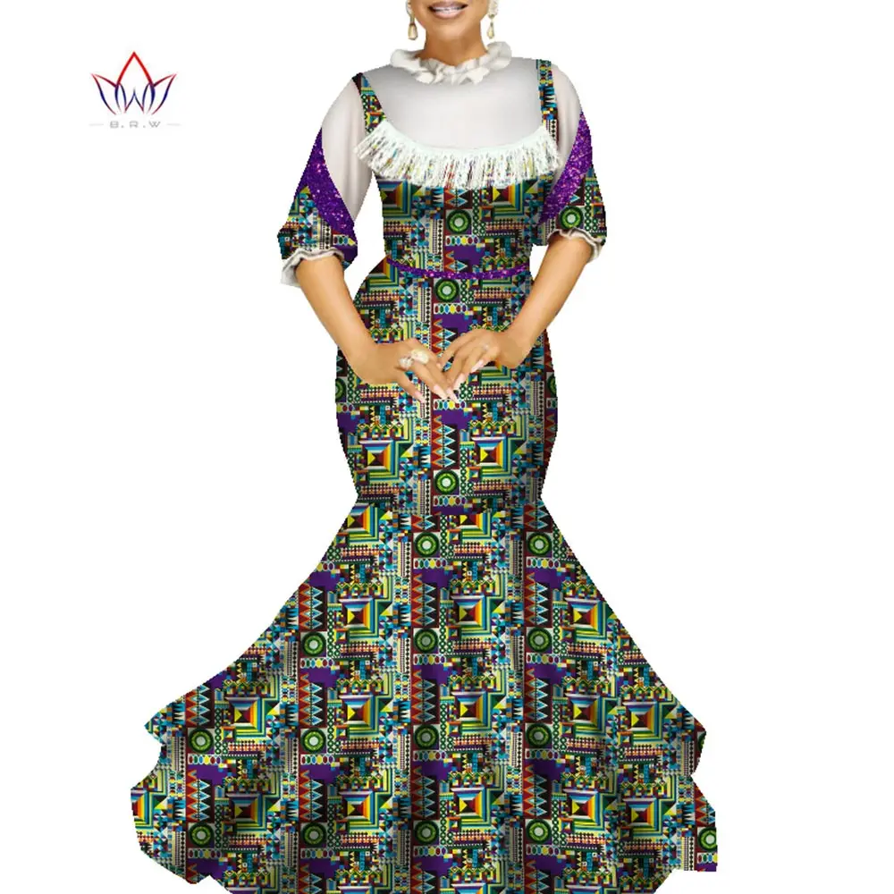

Женское платье с оборками на воротнике, летний наряд в африканском стиле, WY9047, 2023
