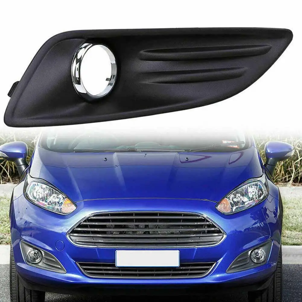 

Front Bumper Fog Light Lamp Cover Grille Replacement Lamp Frame Compatible For Fiesta 2013-2016