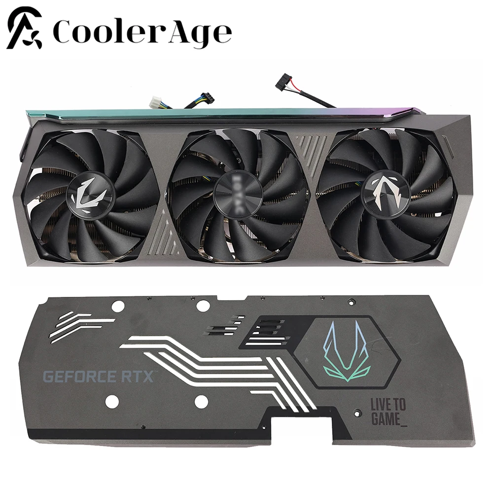 Dissipador de Calor da Placa Video para Zotac Rtx3070 Rtx3080 Rtx3080ti Rtx 3070 3080 3080 ti Ampère oc Gpu Dissipador de Calor