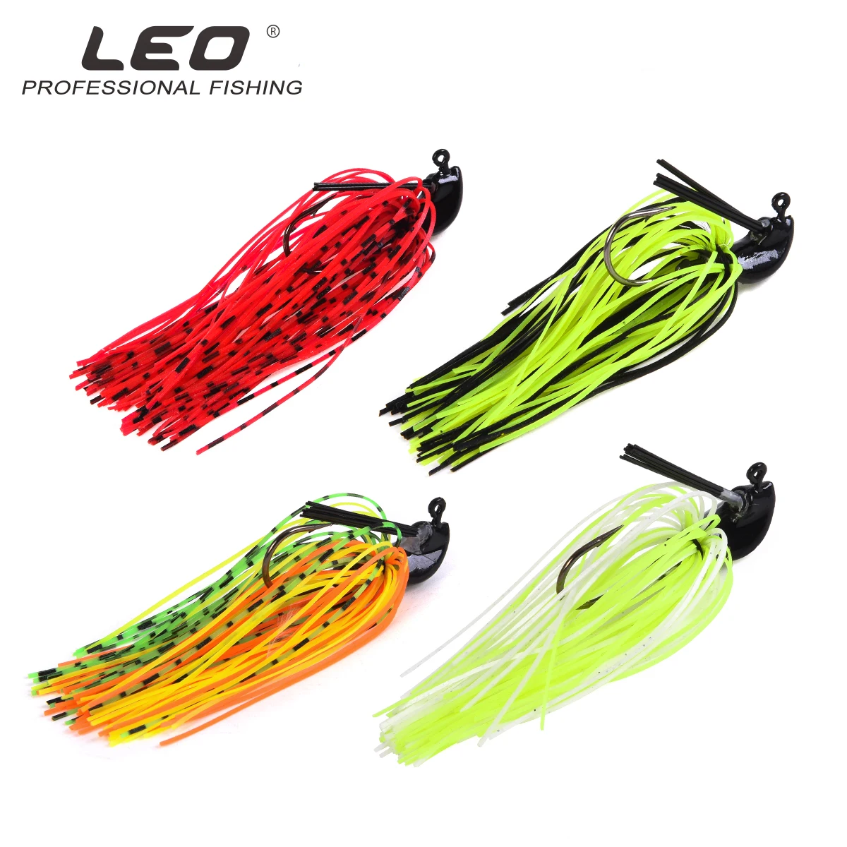 

LEO 1PCS/4PCS 7g/10g Fishing Lures Spinnerbait Topwater Spinner Lure bait for Freshwater Saltwater Fishing Tackle Accessories