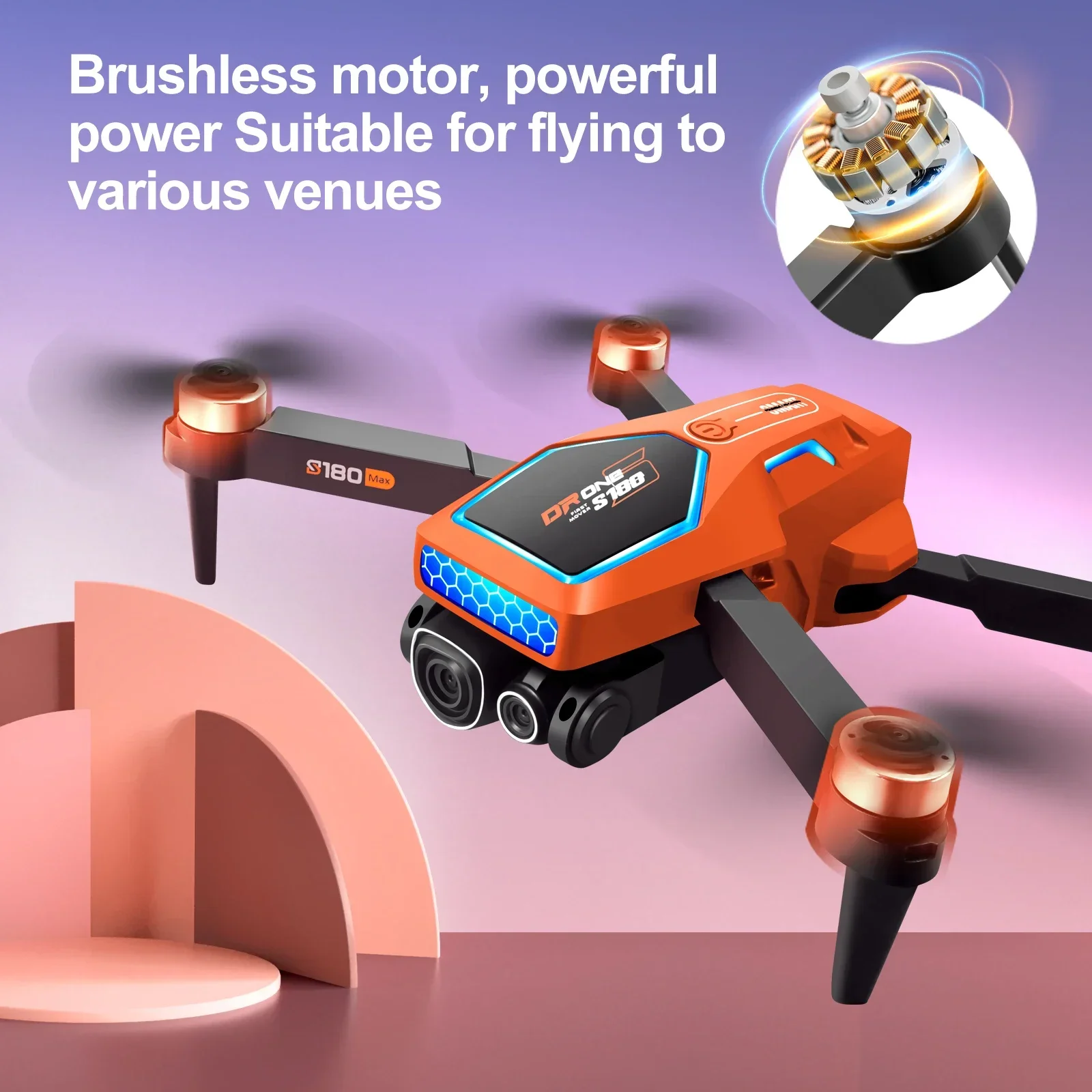 S180 GPS 드론 5G 와이파이 8K HD 듀얼 ESC 카메라, 광학 흐름 360 ° 장애물 회피 브러시리스 모터 RC 접이식 쿼드콥터 장난감