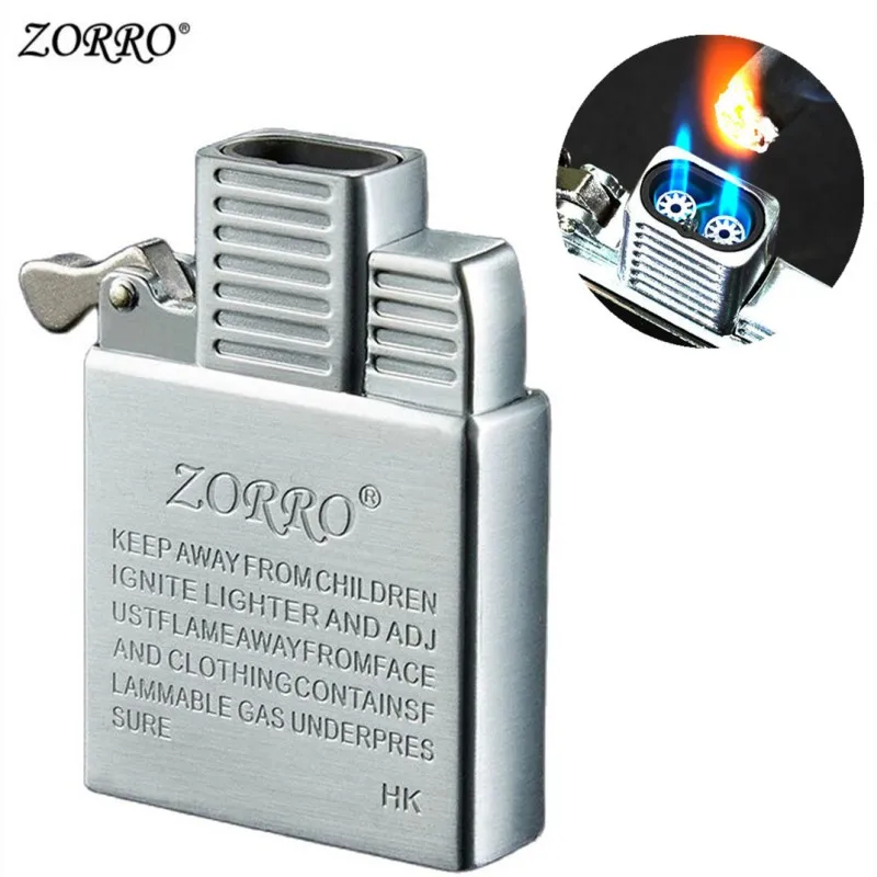 ZORROOriginalDualFireTorchLighterGasKeroseneJetWindproofCigar