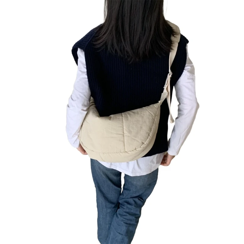 Winter Crossbody Bag for Women Teens Fashionable Shoulder Bag Girls Messengers Bag Korean Dumpling Bag E74B