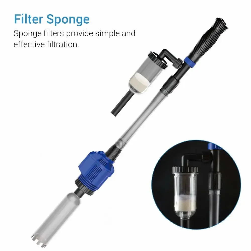 

Pump Cleaner Tank Gravel Filter Washer Fish Automatic Aquarium Sand Water Extractor Change Vacuum Electric