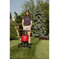 2600A-Plus 40 LB (18 KG) Walk-Behind Broadcast Fertilizer Spreader, Garden Seeder, Salt Spreader with 9 inch Pneumatic Tires 1