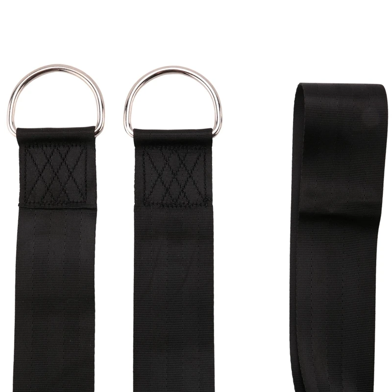 Swing Attachment Holds Attachment Swing Suspension Strap Kit With 2 Carabiners And D-Rings With 2 Tree Protection Pads 2