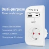 New Smart Timing Socket Controller Automatic Power-off Programmable Countdown Timer Switch 230V Charger With USB Type-C 2