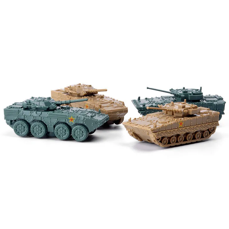 4D 1/144 戦車歩兵戦闘車両ロケットランチャー完成モデル 4 個