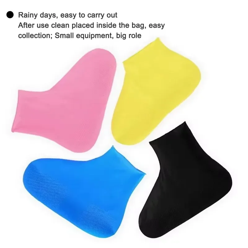 Rain Shoe Protector Dust Travel Gear Rain Boots for Children Waterproof Boot Silicone Rubber Use Outdoor Rainy Household Day