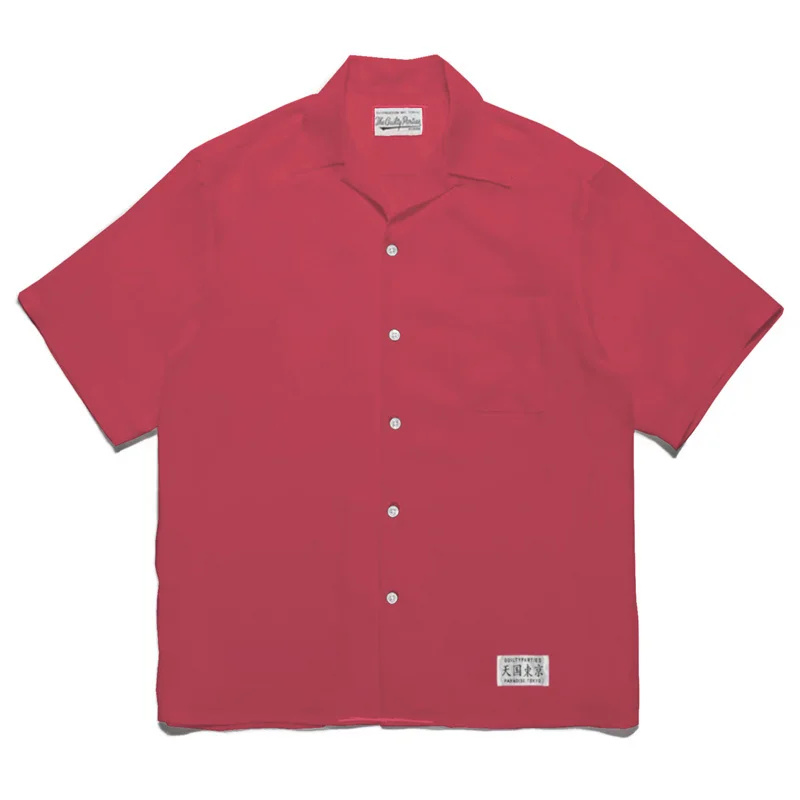 24ss Pure Colour Heaven Tokyo WACKO MARIA Short Sleeve Shirt Best Quality Summer Casual Mens Womens Hawaii Shirt Brand Tops 6