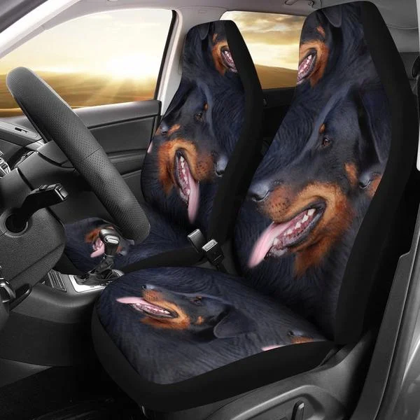 

2pcs Beauceron Dog Print Car Seat Covers
