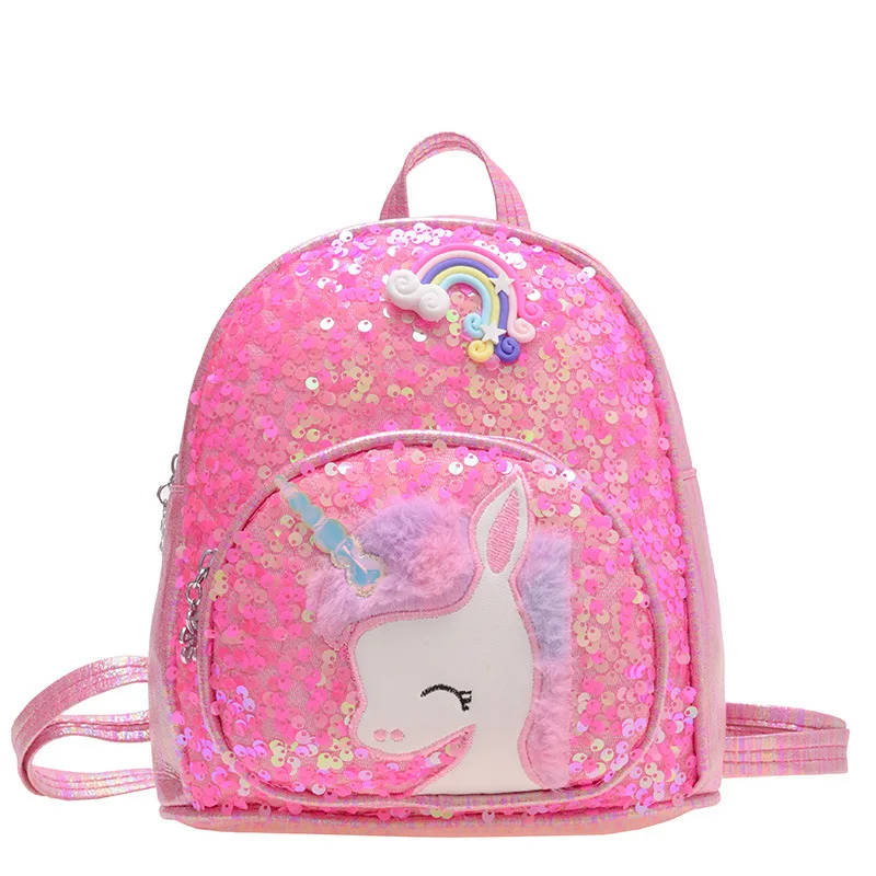 Fashion Kids Unicorn Sequin Backpack Bag Custom Dream Pink Rainbow Color  Glitter Paillette Children School Bag - China Backpack Bag and Ladies  Backpacks price