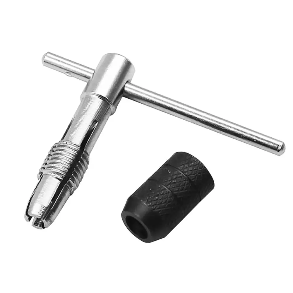 Description Picture 4 of item9pcs Hand Tap Set M2 Twist Drill Bits T-Handle Wrench hread Reamer M3-M6 Taps For Wood Soft Metal Aluminum Hand Tools wholesale