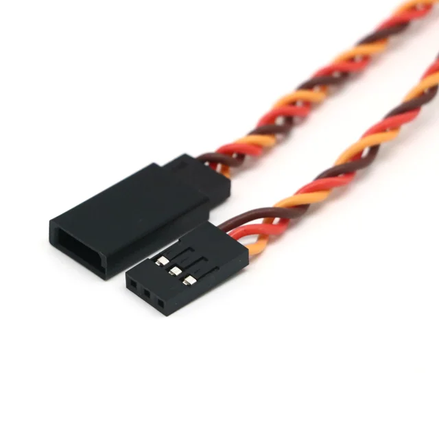 10pcs 10 / 15 / 30 / 50 / 100cm Servo Extension Cable 30 / 60coreFor Futaba JR Anti-interference Servo For RC Helicopter Part/ 4