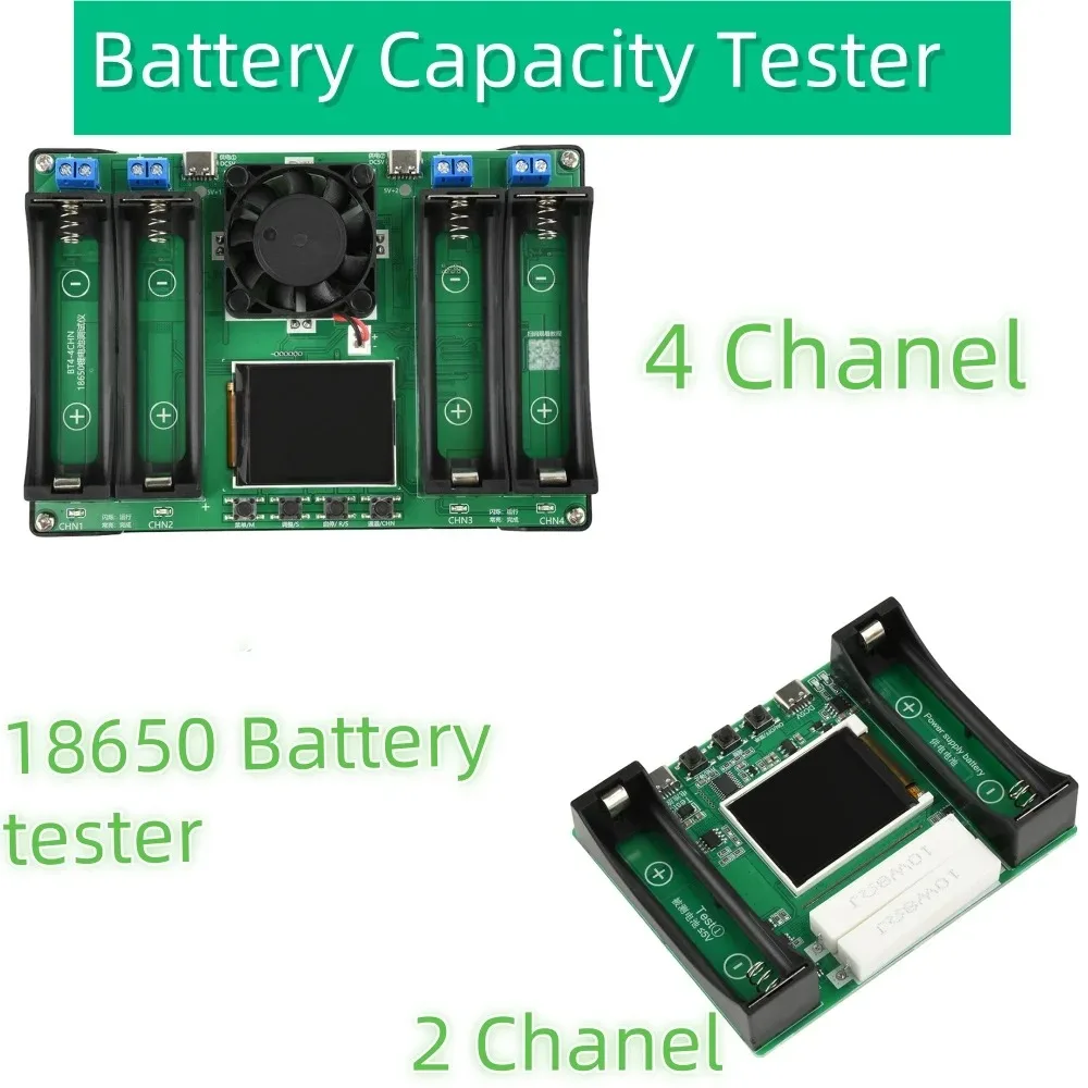 Battery Tester 18650 Lithium Battery Capacity Tester MAh MWh Capacity Division Internal Resistance Measuring Module Type-C 18650 Battery Tester