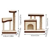 Mini House Cat Tree Model Accessories Miniature Furniture Wooden Adornment Dollhouse Cat Climbing Frame Cat Tower Model 2